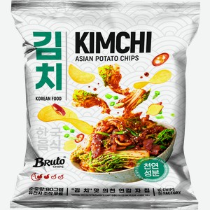 Чипсы картофельные BRUTO со вкусом Кимчи, 80г