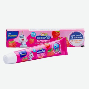 Зубная паста д/детей Lion Kodomo гелевая с ароматом клубники
