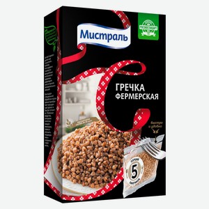 Гречка «Мистраль» Фермерская в пакетиках для варки, 5x80 г