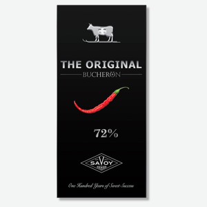Шоколад горький BUCHERON THE ORIGINAL с кайенским перцем, 90 г