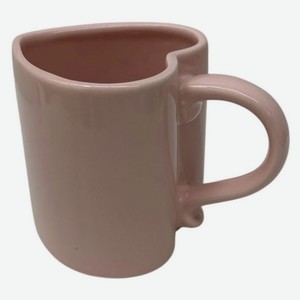 Кружка Actuel Сердце розовая, 300 мл