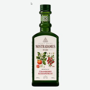 Настойка полусладкая Nostradamus Cranberry & Grapefruit Россия, 0,5 л