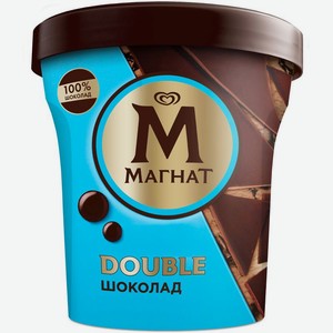 Мороженое Магнат Double Шоколад 10% БЗМЖ 310г, 310 г