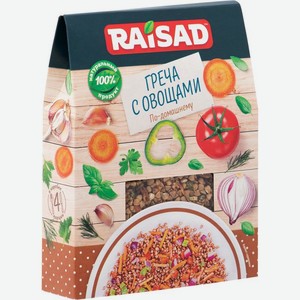 Гречка Raisad гарнир с овощами по-домашнему 200г, 200 г