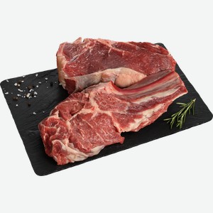 Говядина ЛЕНТА FRESH фермерская, антрекотная часть, на кости