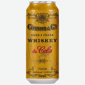 Напиток Connor & Co Whiskey & Cola 0,43 л ж/б