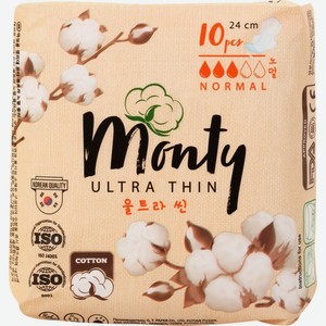 Прокладки Monty Ultra Thin Normal Plus 10шт