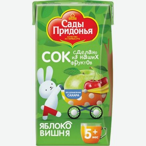 Сок яблочно-вишневый осветленный Сады Придонья 0,125л