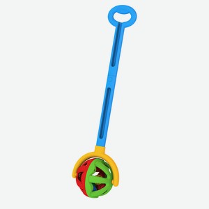 Каталка с ручкой «НОРДПЛАСТ» Шарик