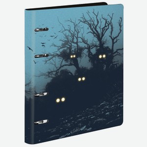 LOREX Тетрадь со сменным блоком на кольцах HORROR A5 80 листов, Серый