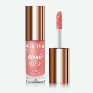 ALVIN D’OR Жидкие румяна-тинт для лица  Magic blush liquid , тон 01 pion (розово-красный)