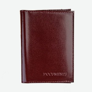 7031 бордо Обложка для автомобильного удостоверения и паспорта бордовая/fw 24
