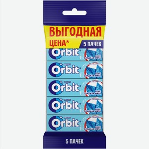 Жевательная резинка Orbit сладкая мята 5*13,6г