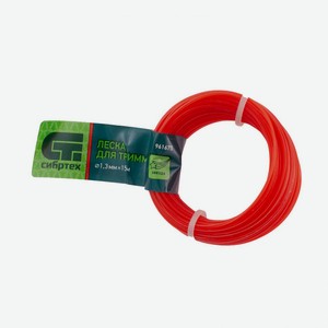 Леска для триммера звезда, 1,3 мм х 15 м, Россия// Сибртех 961675