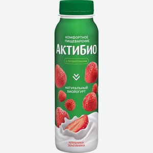 Йогурт АктиБио клубника-земляника 1.5% 260г, 260 г