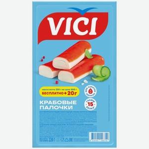 Крабовые палочки Vici имитация охлажденные 220г, 220 г