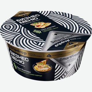 Лапша БИЗНЕС МЕНЮ с кусочками курицы и арахисовой посыпкой, 110г