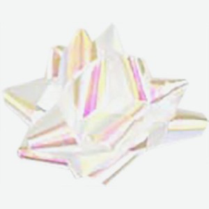 Бант декоративный Звезда Радуга 1 шт d7.5см