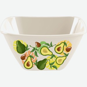 Миска Профит Хаус квадратная с декором 2л