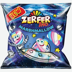 Маршмэллоу Zerfer Trio клубника ваниль банан 90г