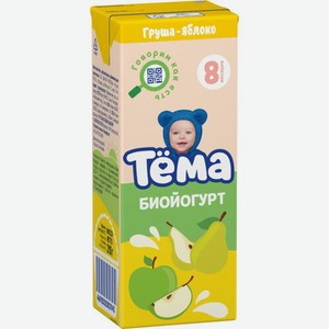 Биойогурт питьевой Тема Груша и Яблоко 2.8% 210г