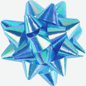 Бант декоративный Звезда Радуга D6.35см