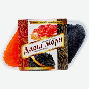 Икра Дары Моря красная черная аналог 200г