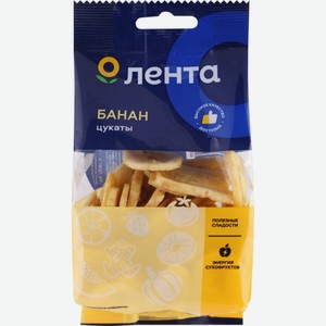Цукаты ЛЕНТА из банана, Россия, 100 г
