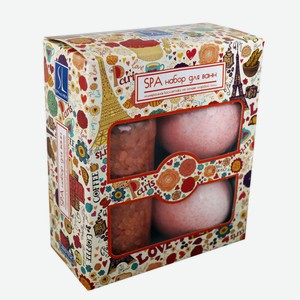 Соль шипучая д/ванн Spa by Lara РОЗА (Бомбочка шипучая 2*140