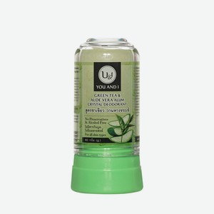 Кристаллический дезодорант U&I Green Tea & Aloe Vera 80г