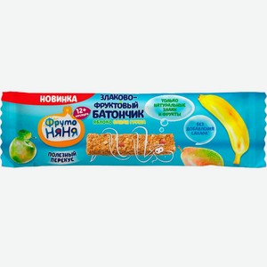 Д/п батончик ФРУТОНЯНЯ Злаково-фруктовый батончик яблоко-банан-груша с 12 мес, Россия, 25 г