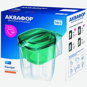 Водоочиститель Аквафор Кантри со сменным модулем А6 для жесткой воды 3.9л 1шт., 1 шт