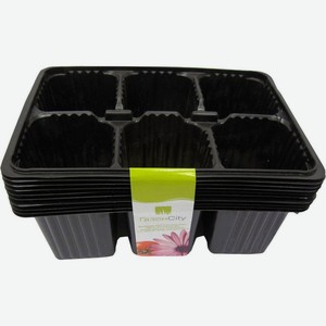 Мини-кассета Газонcity для рассады 6 ячеек 180х135х60мм 1шт., 1 шт