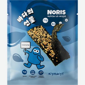 Чипсы нори NORIS с кунжутом, 10г
